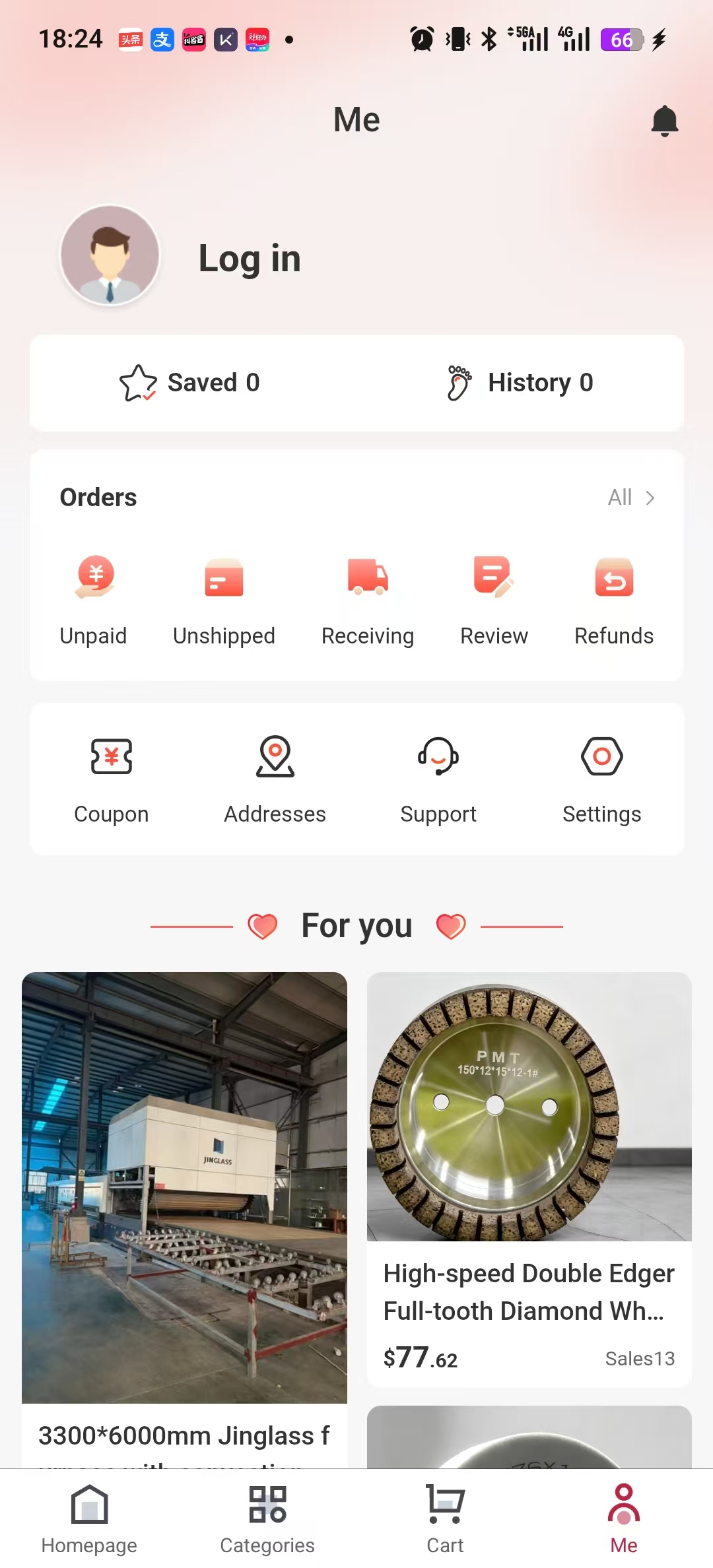 Machinery app — Messages